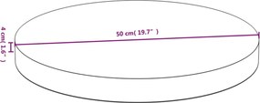 vidaXL Επιφάνεια Τραπεζιού Ø50x4 από Μπαμπού