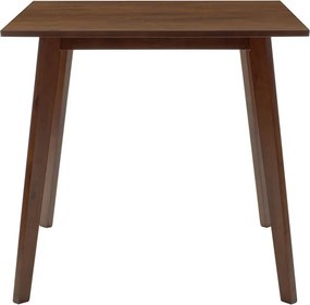 Τραπέζι Benson pakoworld MDF σε καρυδί απόχρωση 80x80x75εκ