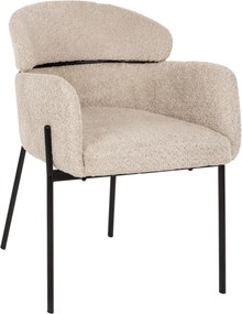 ΠΟΛΥΘΡΟΝΑ WOLF HM8583.02 ΕΚΡΟΥ ΥΦΑΣΜΑ ΜΠΟΥΚΛΕ ΜΕ ΜΕΤΑΛΛΙΚΑ ΠΟΔΙΑ 56x62x80Yεκ.