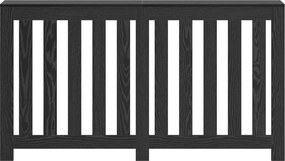 vidaXL Καπάκι Καλοριφέρ Μαύρη Οξυά 149 x 20 x 82 cm Επεξεργασμένο ξύλο