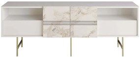 Έπιπλο Τηλεόρασης Derin 788DEC4011 180x37,1x64,7cm Marble Effect White
