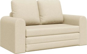 vidaXL Κρεβάτι καναπές Κρεμ 148 x 71 x 83 εκ. ύφασμα