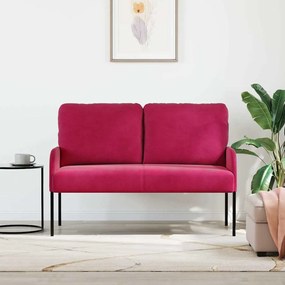 vidaXL Καναπέδες με μαξιλάρι 110cm Κόκκινο Κόντρα πλακέ