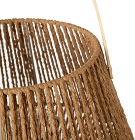 Lanterne Κηροπήγιο Φυσικό Bamboo Σχοινί Φύκια 33 x 33 x 27 cm