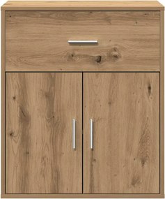 vidaXL Πλαϊνό γραφείο Artisan Oak 60 x 31 x 70 εκ Επεξεργασμένο Ξύλο