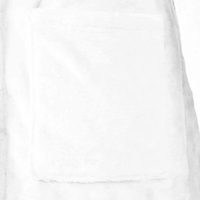 vidaXL Ρόμπα χωρίς Κουκούλα Λευκό xl Φανέλα