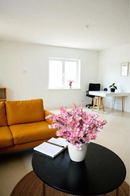 Stewehome Διακοσμητικό τεχνητό δέντρο σάκουρα με πυκνά φύλλα σε γλάστρα Πολύχρωμο