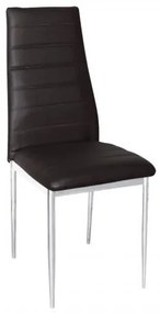 JETTA καρέκλα 4άδα Χρώμιο/Pu Σκ.Καφέ 40x50x95 cm ΕΜ966Χ,54