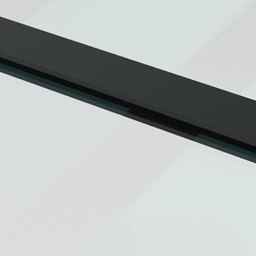 vidaXL Συρόμενη Πόρτα με Μηχανισμό 76x205 εκ. Γυαλί ESG &amp; Αλουμίνιο
