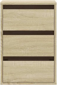 vidaXL Συρταριέρα Sonoma Δρυς 40x41x58 εκ. από Επεξεργ. Ξύλο