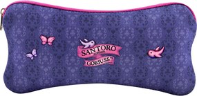 Κασετίνα Gorjuss Cheshire cat Μωβ (22 x 11.3 x 1 cm)