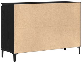 vidaXL Πλαϊνό γραφείο σε Μαύρο Δρυς 104x35x70 εκ. Φτιαγμένο από ξύλο