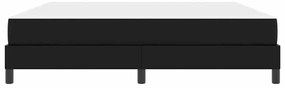 vidaXL Κρεβάτι με στρώμα Μαύρο 180 x 200 cm Τεχνητό δέρμα
