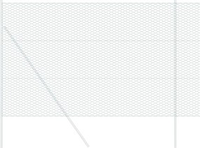 vidaXL Φράχτης Εξαγώνου Πράσινο 1,5 x 50 m PVC