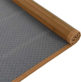 vidaXL Χαλί Ορθογώνιο Καφέ 80 x 400 εκ. Μπαμπού