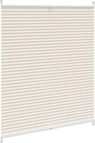 vidaXL Πλισέ ρόλερ σκίασης 110x100cm Κρεμ