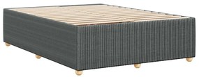 vidaXL Σκελετός Κρεβατιού Χωρίς Στρώμα Γκρι 140x200 εκ.Υφασμάτινο