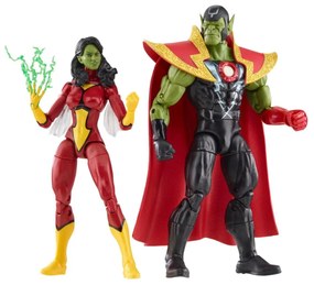 Φιγούρες Δράσης Skrull Queen &amp; Super-Skrull F7085 Marvel Avengers 15cm 4 Ετών+ Multicolor Hasbro