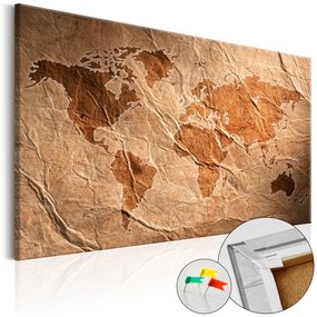 Πίνακας φελλού - Paper Map [Cork Map] 120x80