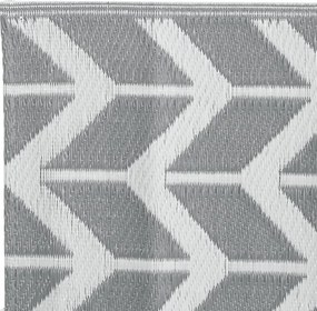 vidaXL Χαλί εξωτερικού χώρου ARAKIL Γκρι 140x200 cm PP