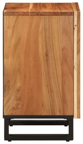 vidaXL Ντουλάπι Μπάνιου 38x34x58 εκ. από Μασίφ Ξύλο Ακακίας