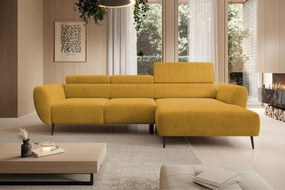 Γωνιακός καναπές Almora-Moustardi-Δεξιά