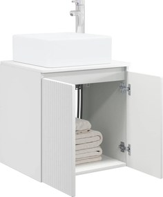 vidaXL Επιτοίχια Λεκάνη Έπιπλο Λευκό 49,5 x 41 x 63 εκ
