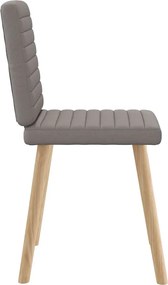 vidaXL Καρέκλες Τραπεζαρίας 6 τεμ. Χρώμα Taupe Υφασμάτινες