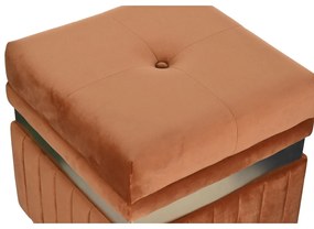 Σκαμπό DKD Home Decor Μπλε Πράσινο Πορτοκαλί Χρυσό Ξύλο MDF 93 x 47 x 45 cm (3 Μονάδες)