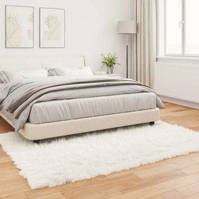vidaXL Χαλί από τεχνητό πρόβειο δέρμα TAFALLA Λευκό 120 x 170 cm