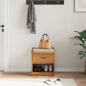VidaXL Πάγκος διαδρόμου "SANDNES" 45x40x50 εκ.Πεύκο μασίφ ξύλο