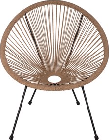 ΣΕΤ ΕΞΩΤΕΡΙΚΟΥ ΧΩΡΟΥ 3ΤΜΧ ACAPULCO HM21100 TWISTED WICKER-ΜΕΤΑΛΛΟ