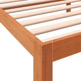 vidaXL Σκελετός Κρεβ. Χωρίς Στρώμα Καφέ Κεριού 75x190 εκ Μασίφ Πεύκο