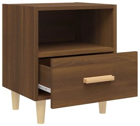 vidaXL Κομοδίνα 2 τεμ. Καφέ Δρυς 40 x 35 x 47 εκ.