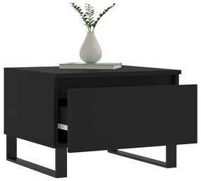 vidaXL Τραπεζάκια Σαλονιού 2 τεμ. Μαύρα 50 x 46 x 35 εκ. Επεξεργ. Ξύλο