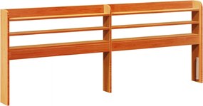 vidaXL Σκελετός Κρεβ. Χωρίς Στρώμα Καφέ Κεριού 200x200 εκ Μασίφ Πεύκο