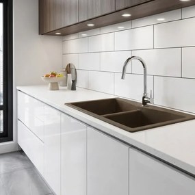 Sanitec Classic 326 (93×51) - Γρανιτένιος νεροχύτης - Granite TERRACOTTA