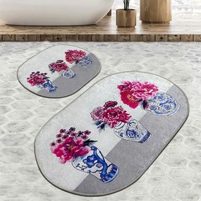 Πατάκια Μπάνιου Joseph Djt 359CHL2549 (Σετ 2τμχ) Multi L'essentiel Maison 60x100cm Πολυέστερ