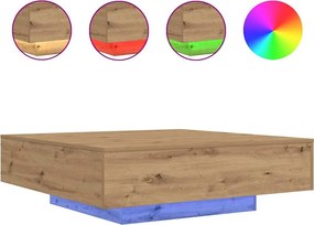 vidaXL Τραπεζάκι σαλονιού Artisan Oak 100 x 100 x 31 cm