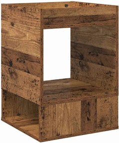 vidaXL End Table Παλιό ξύλο 40 x 40 x 56 εκ. Επεξεργασμένο ξύλο
