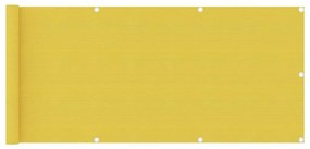 Διαχωριστικό Βεράντας Κίτρινο 75 x 400 εκ. από HDPE - Κίτρινο