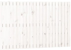 vidaXL Κεφαλάρι Τοίχου Λευκό 140x3x90 εκ. από Μασίφ Ξύλο Πεύκου