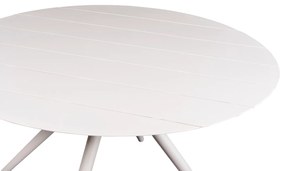 ΤΡΑΠΕΖΙ ΑΛΟΥΜΙΝΙΟΥ ΣΤΡΟΓΓΥΛΟ HIGER HM6290.01 ΓΚΡΙ Φ126x74Υεκ.