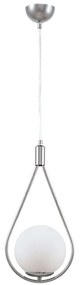 Φωτιστικό Οροφής Shemesh 0124520 20x20x85cm 1xE27 60W Silver-White Megapap Metal