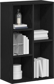 vidaXL Βιβλιοθήκη Μαύρη Δρυς 50x25x80 εκ. από Τεχνητό Ξύλο