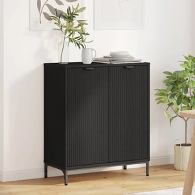 vidaXL Πλαϊνό γραφείο Μαύρο 69.5 x 33 x 82 εκ. Επεξεργασμένο ξύλο