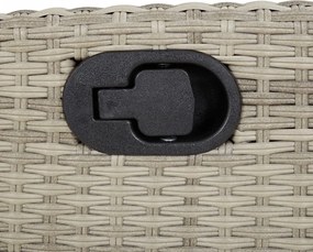 vidaXL Σετ Τραπεζαρίας Κήπου 5 τεμ. Αν. Γκρι Συνθ. Ρατάν με Μαξιλάρια