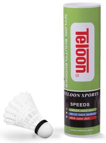 Μπαλάκια Badminton Προπόνησης Χαμηλής Ταχύτητας Teloon 6 τμχ. 42073