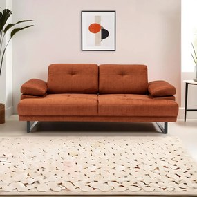 2-Seat Sofa-Bed Mustang - Orange Orange