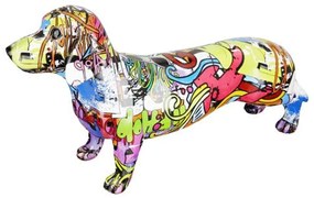 Διακοσμητική Φιγούρα Dog Street Art 37699 40x12x22cm Multi Porcelain
